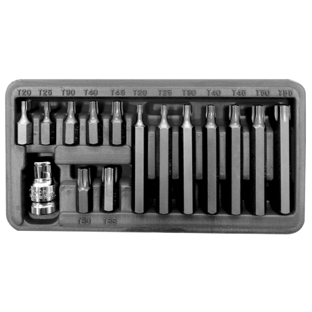 Seturi biti - SET VARFURI TORX CR-VA S2 - 15P.