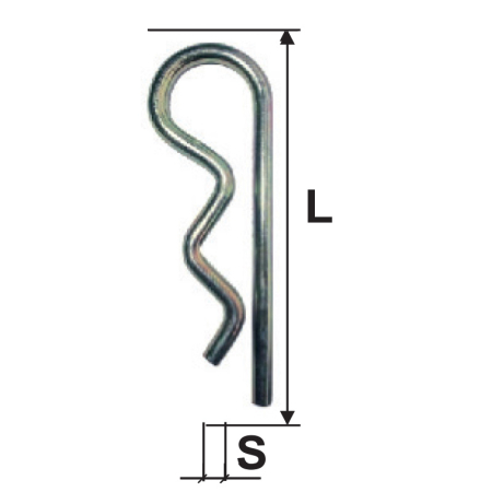 Constructii  - SIGURANTA SPLINT ARCUITA 2.0MM / 50MM