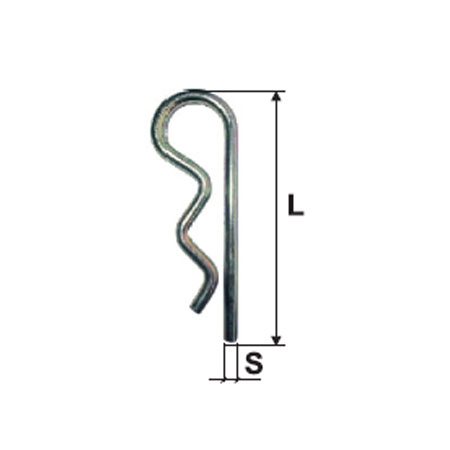 Constructii  - SIGURANTA SPLINT ARCUITA 4.0MM / 80MM