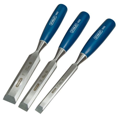 Dalti si razuitoare - Stanley 0-16-128, set 3 dalte 5002 pentru lemn, 12, 18 si 25mm, blister