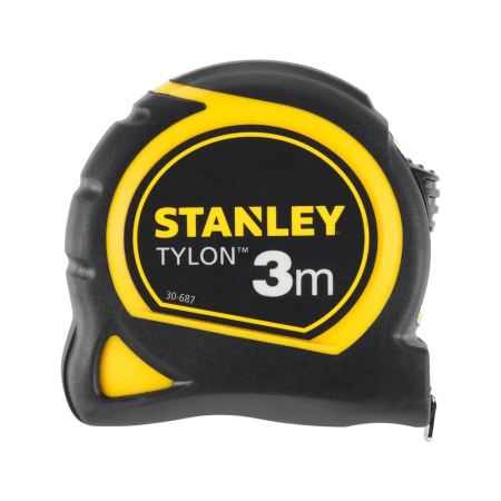 Rulete - Stanley 0-30-687, ruleta Tylon 3m, tru-zero, protectie din cauciuc, anti-alunecare, 3m x 13mm, blister