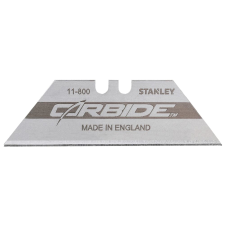  Scule de mana - Stanley 2-11-800, Set de 10 lame trapezoidale Fatmax Carbide cu lungimea de 62mm si latimea de 19mm