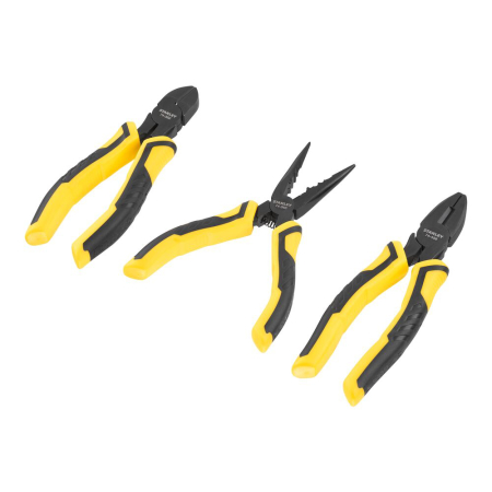 Clesti pentru aplicatii universale - Stanley STHT0-75094, set de 3 clesti cushion grip, blister