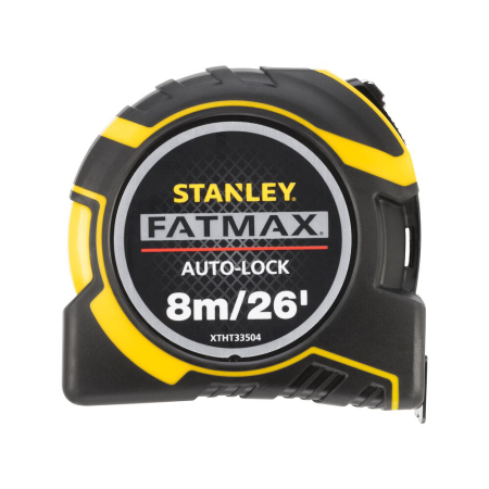 Gradinarit  - Stanley XTHT0-33504, ruleta autolock fatmax 8m, Mylar®, BladeArmor, magnet fix, 8m/26Inch x 32mm + un carlig detasabil, blister