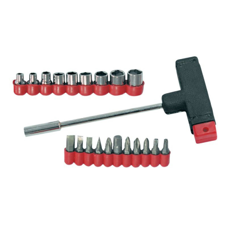 Surubelnite cu magazie - VARFURI SI TUBULARE CU MANER TIP T - 21P.