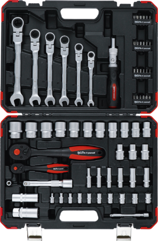 Set chei tubulare, 1/4, 1/2, 68 piese, BGS [1]