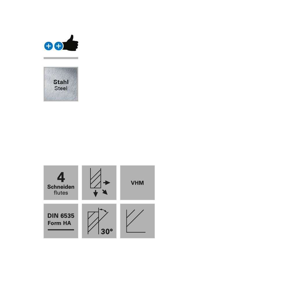 Freza cu 4 caneluri, Datron 0078408, 8.0x8.0mm [2]