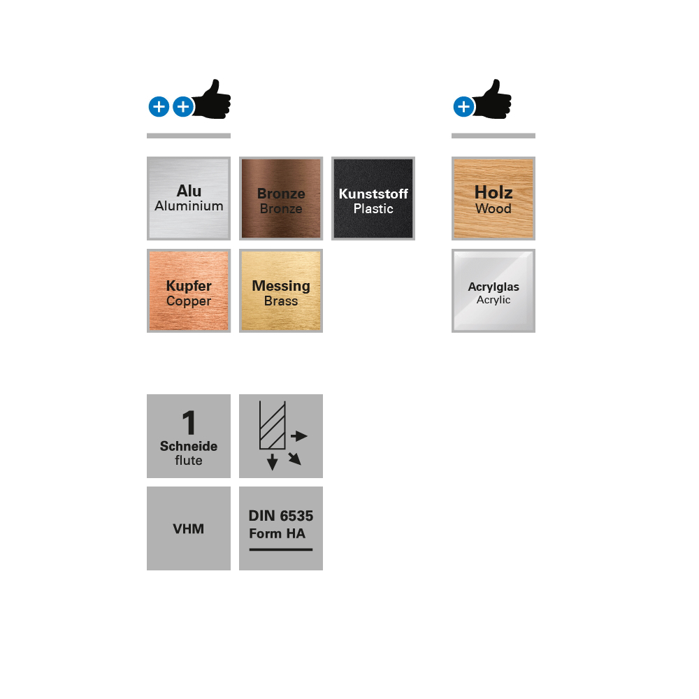 Freza pentru gravura, Datron 0068284, 180 grade, 3.0x40.0x3.0mm [2]