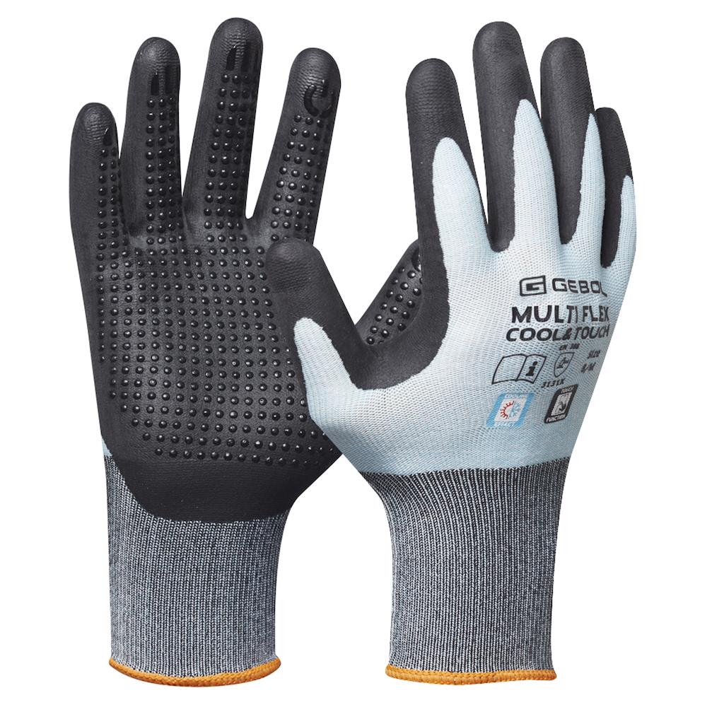 Gebol 709375_T, Manusi de protectie Multi Flex Cool and Touch, din nylon si spandex, acoperire din spuma de nitril, uz profesional, marimea 7/S [1]