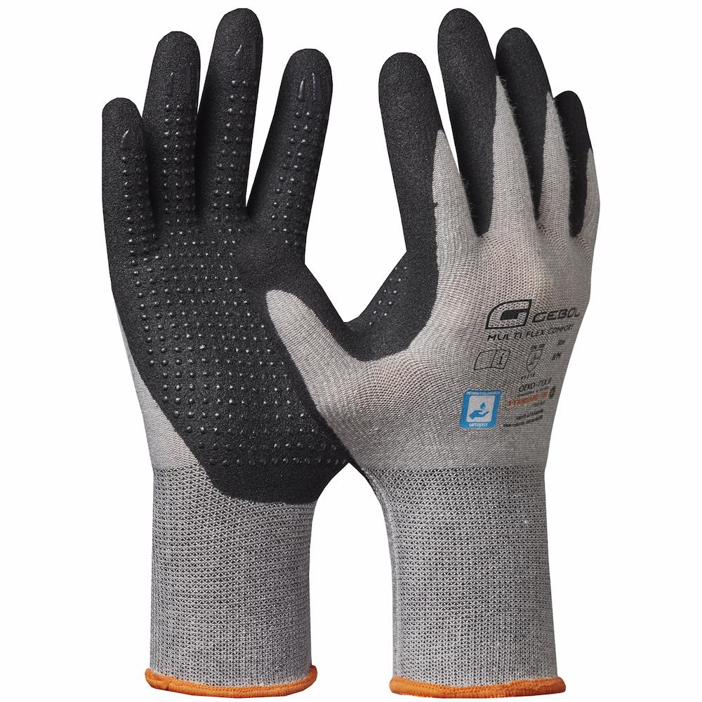 Gebol 709578, Manusi de protectie Multi Flex Comfort, din fibra de vascoza, poliester si elastan, acoperire din spuma de nitril, uz profesional, marimea 10/XL [1]