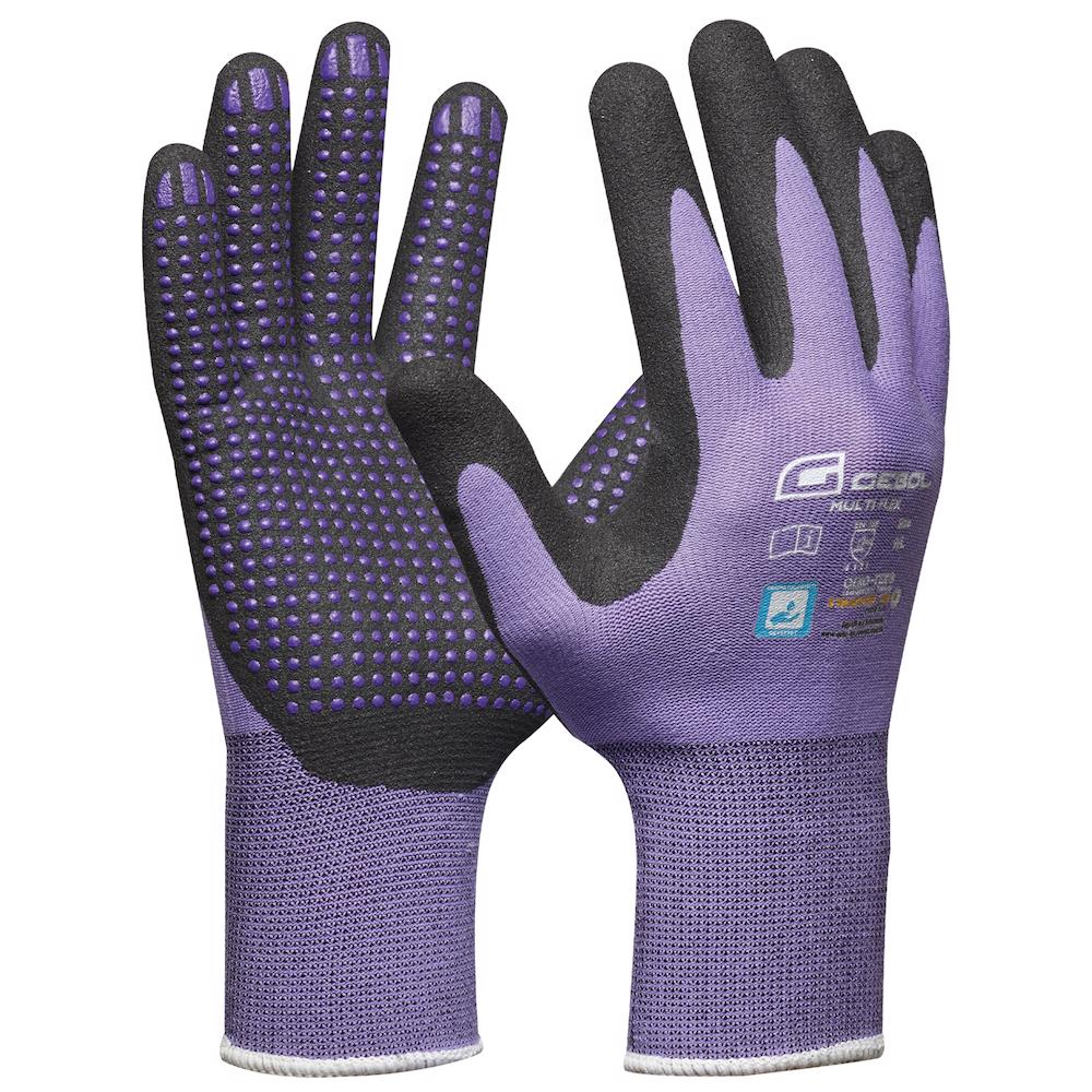 Gebol 709976, Manusi de protectie Multi Flex Lady, din nylon, acoperire din spuma de nitril, uz profesional, marimea 8/M [1]
