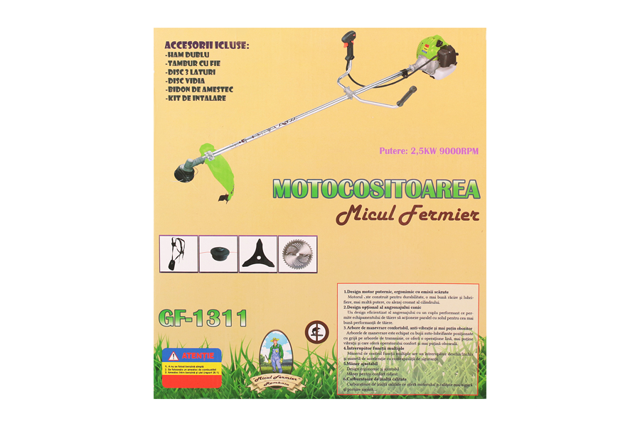 Motocoasă MF cu 4 accesorii 3,4 CP [5]