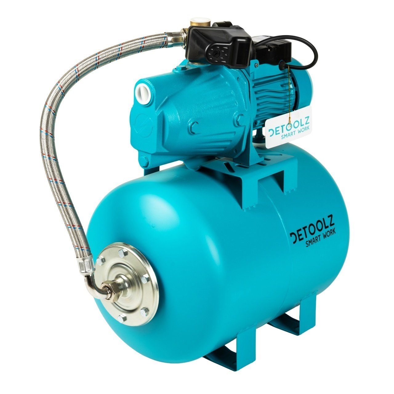 Hidrofor Detoolz 0.9 kW, debit maxim 3300l/h, inaltime maxima pompare 45m, corp pompa fonta, butelie 50L [7]