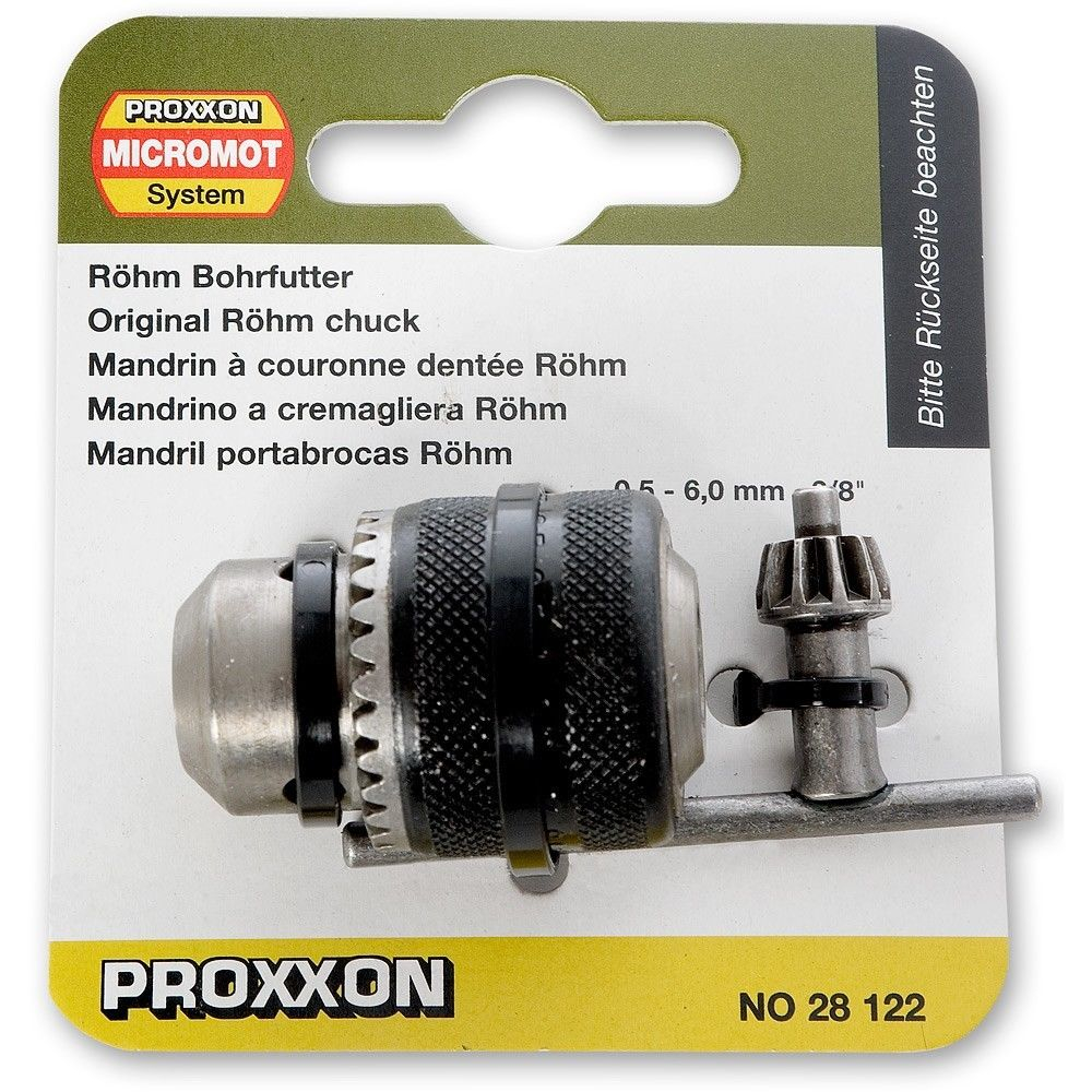 Mandrina manuala cu cheie, Proxxon 28122, 0.6 - 6.5mm [1]