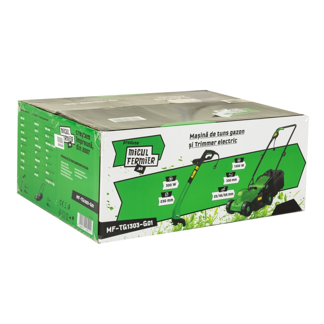 Pachet Micul Fermier masina de tuns gazon 1.3KW si trimmer electric 0.3KW [2]