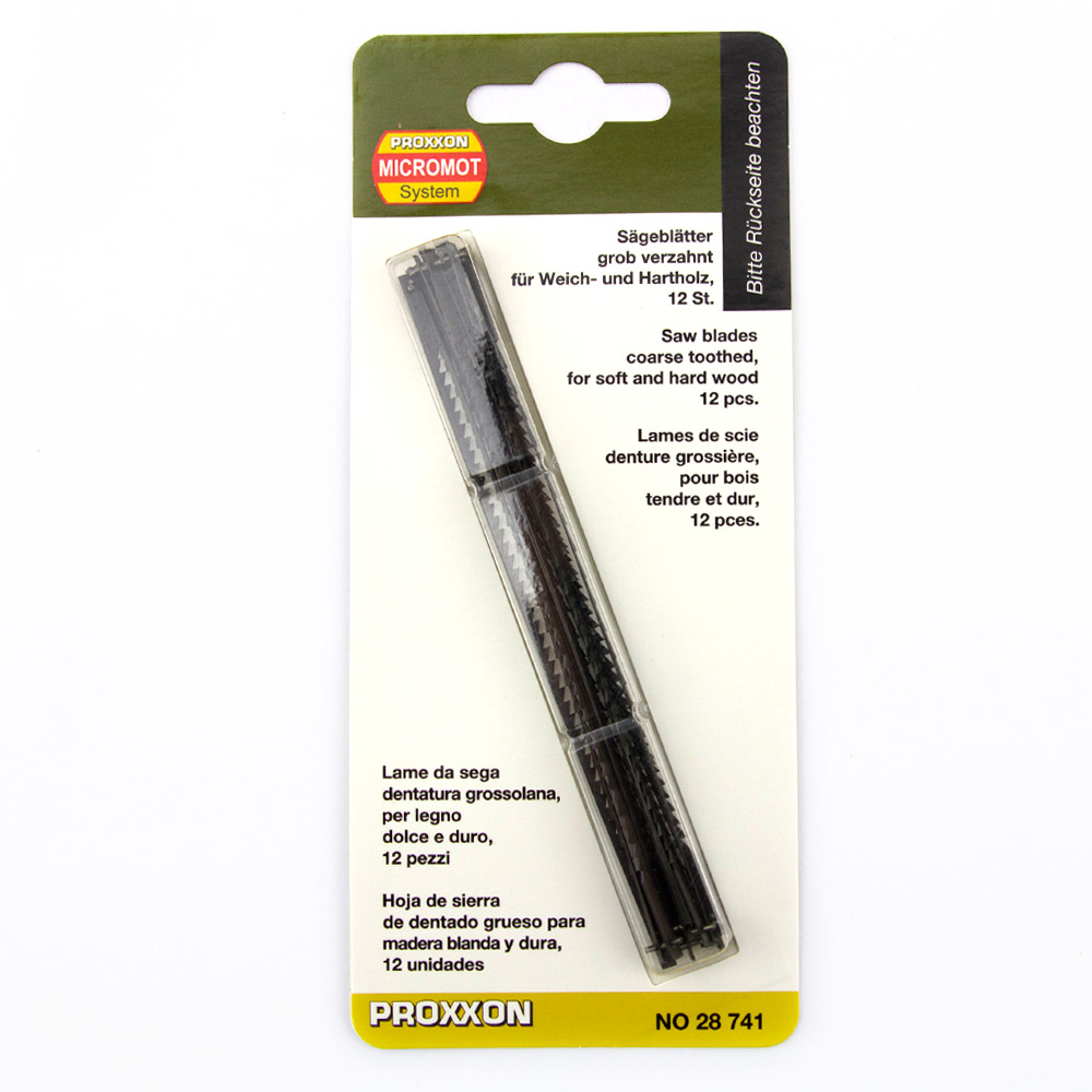 Panze cu pin pentru traforaje, 10TPI, 12 buc, Proxxon 28741 [2]