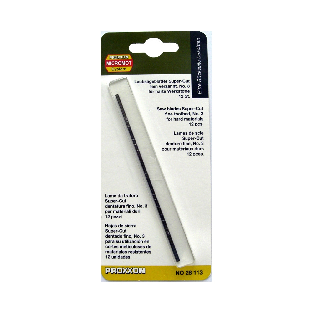 Panze fara pin pentru traforaje, Proxxon 28113, 41 TPI, 12 buc [1]