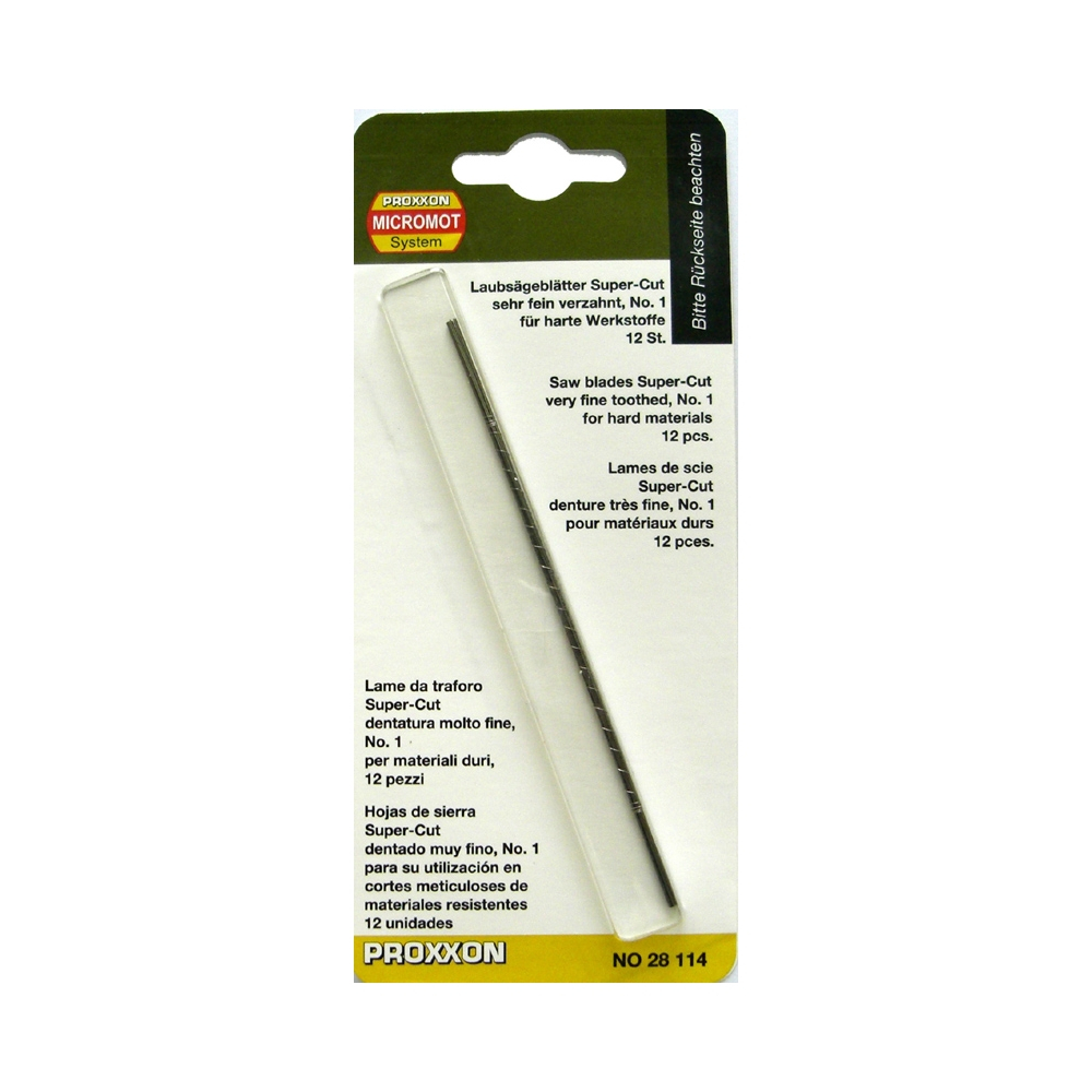 Panze fara pin pentru traforaje, Proxxon 28114, 50 TPI, 12 buc [1]