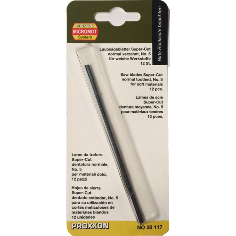 Panze fara pin pentru traforaje, Proxxon 28117, 17 TPI, 12 buc [1]