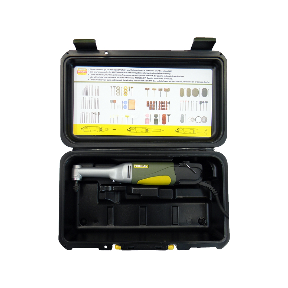 Proxxon 28492, Masina de gaurit-frezat cu gat lung la 90 de grade LWB/E, 3000-15000 rpm, 100W, + geanta si accesorii [5]