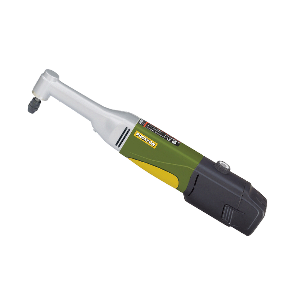 Proxxon 29805, Masina de gaurit-frezat cu gat lung la 90 de grade LWB/A, 5000-16000 rpm, + 1xAccu, incarcator, geanta si accesorii [1]