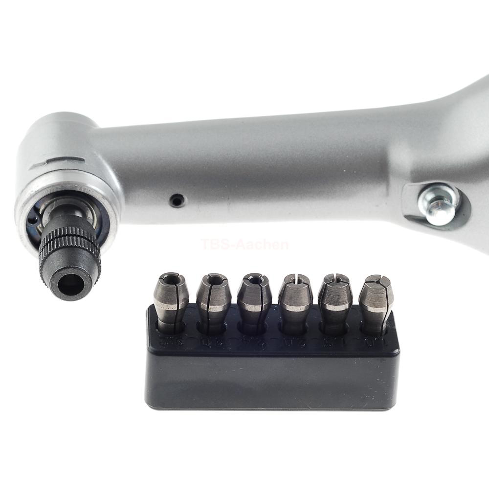 Proxxon 29807, Masina de gaurit-frezat cu gat lung la 90 de grade LWB/A, doar corpul, 5000-16000 rpm, + un set de bucsi elastice [3]