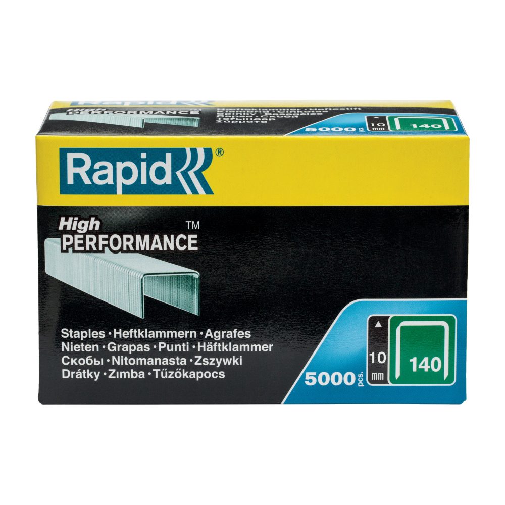 Rapid 11910711, set de 5000 de capse din sarma plata No. 140, 10 mm [1]