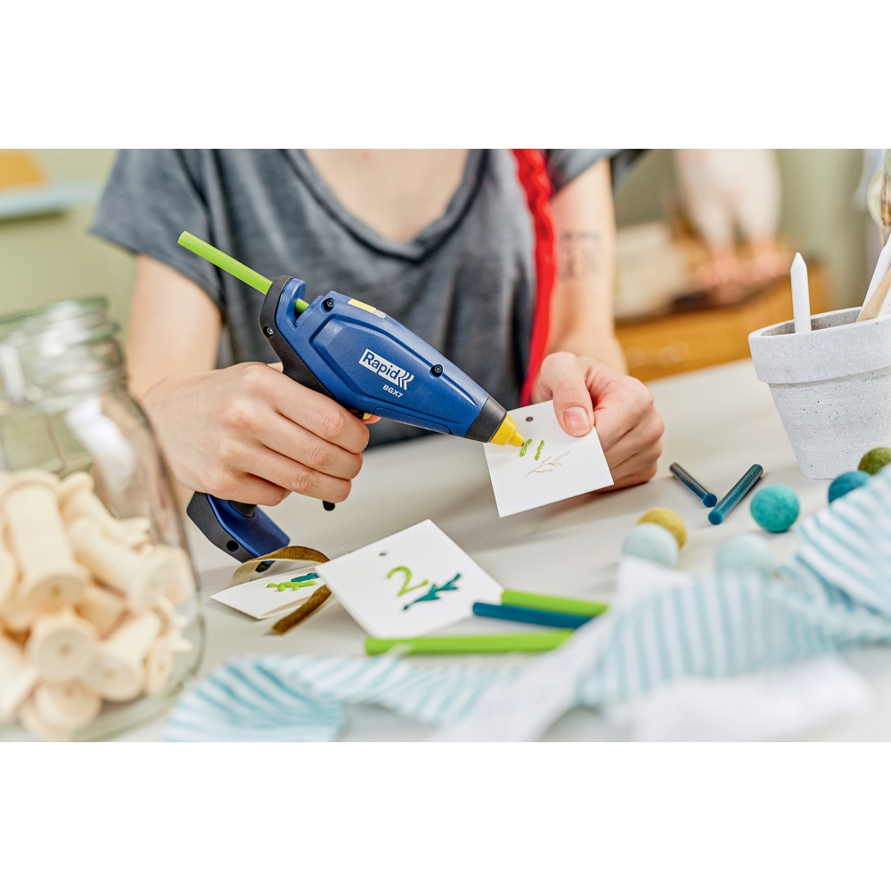 Rapid 5001427, set 36 batoane de adeziv, decoratii, colorate, 7x90mm [4]