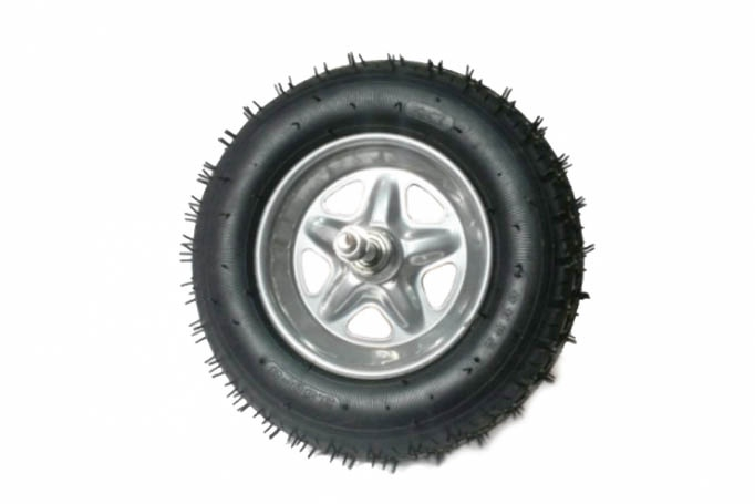 Roata roaba Micul Fermier 3.50-8, janta gri, cu ax [1]