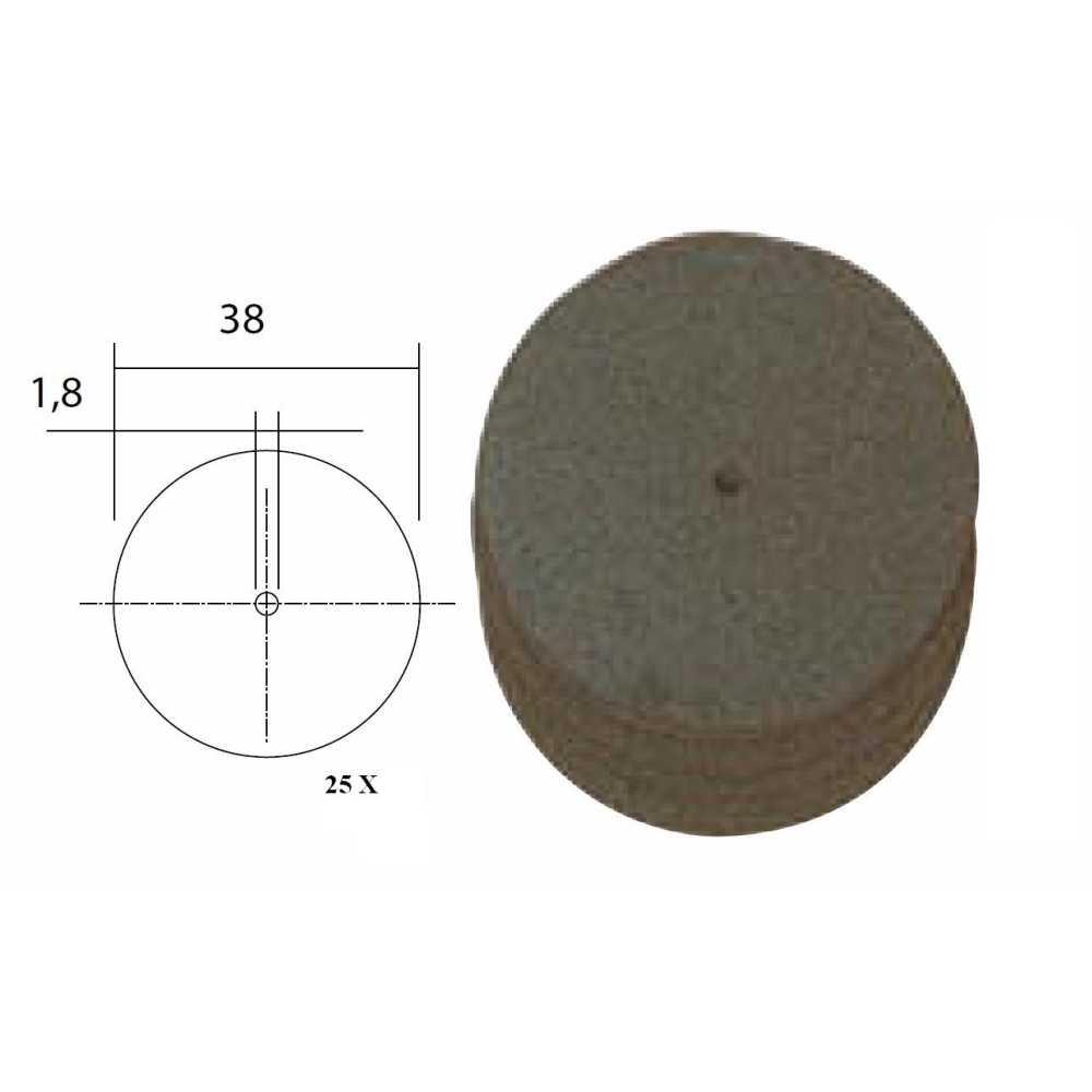 Set 25 discuri din corindon, 38mm, Proxxon 28821 [1]