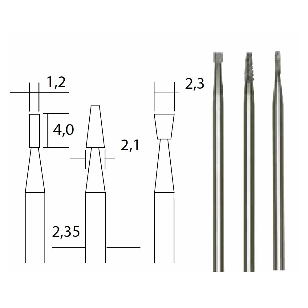Set 3 freze din Tungsten-Carbid,Proxxon 28752 [1]