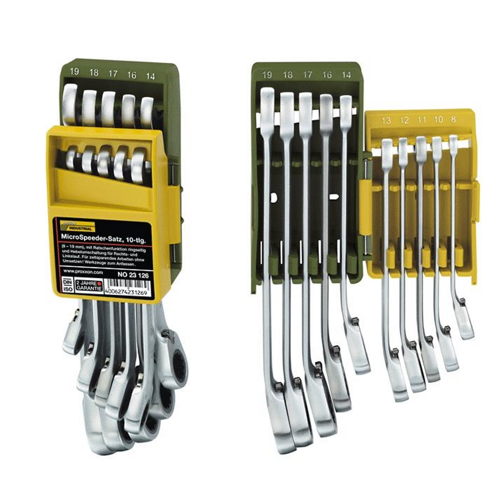 Set chei combinate cu clichet, Proxxon 23126, 8-19mm, 10 piese [2]