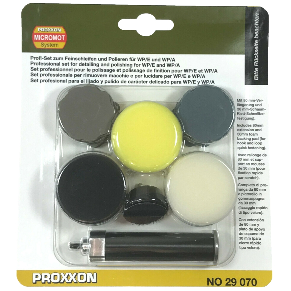 Set profesional pentru slefuire si lustruire, Proxxon 29070 [3]
