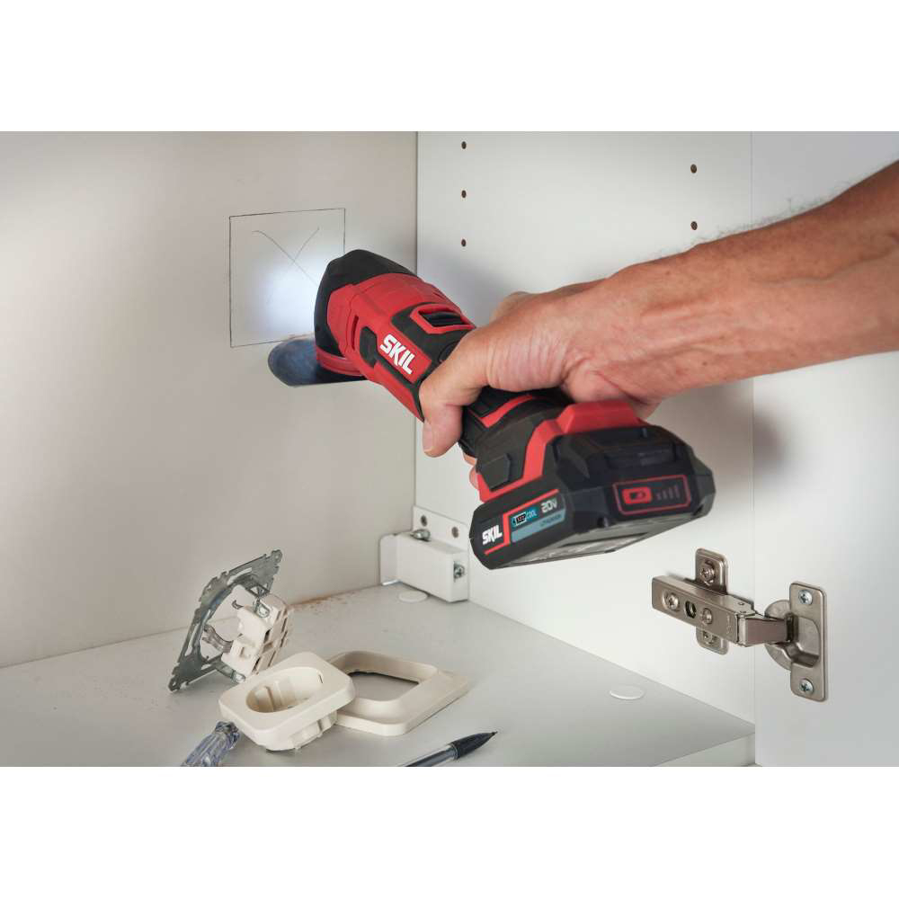 SKIL 3620 AA, Unealta multifunctionala (Multi-Tasker) Brushless MF1E3620AA, 11000-16000 rpm, + 1xAcuu, incarcator si accesorii [6]
