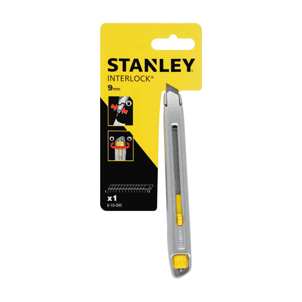 Stanley 0-10-095, Cutter interlock metalic, 135mm + o lama segmentata 9mm [2]