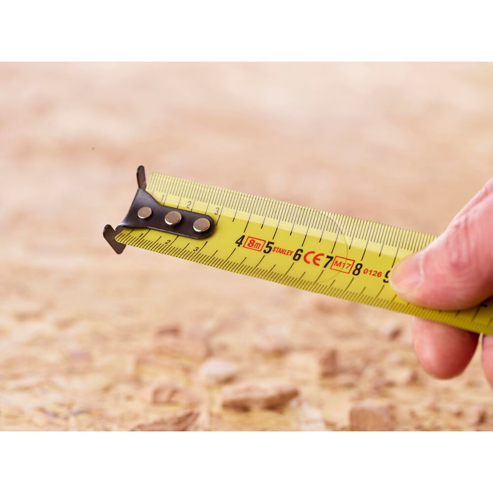 Stanley 0-33-728, ruleta fatmax 8m, Mylar®, BladeArmor, tru-zero, rupere la 3.35m, 8m x 32mm, blister [18]