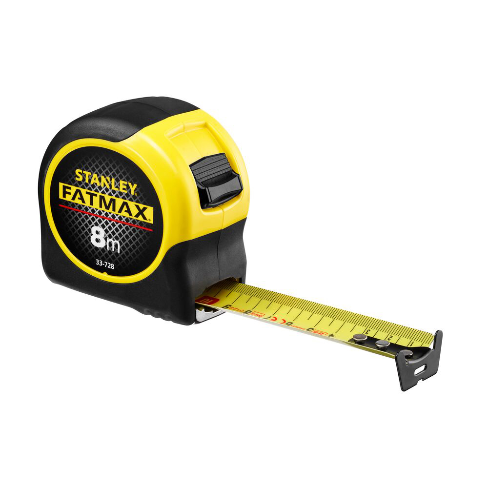 Stanley 0-33-728, ruleta fatmax 8m, Mylar®, BladeArmor, tru-zero, rupere la 3.35m, 8m x 32mm, blister [3]