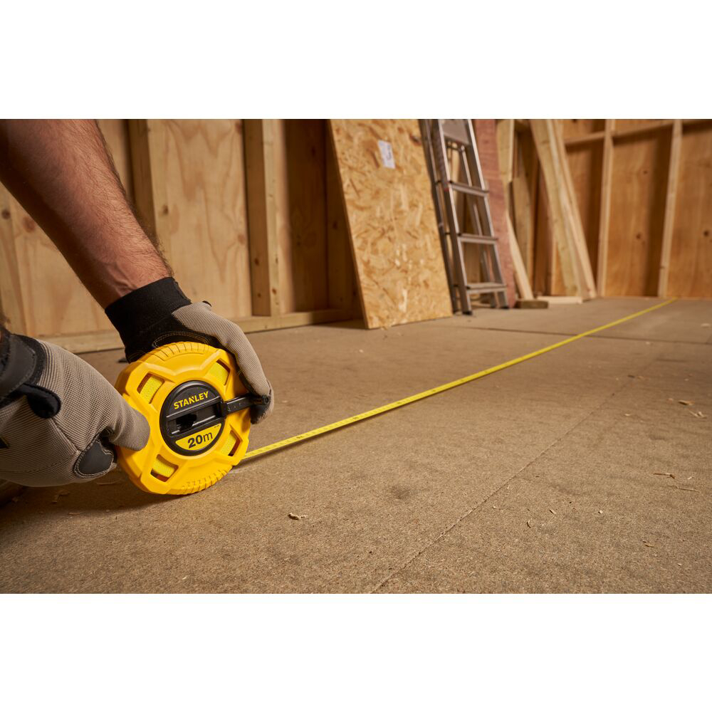 Stanley 0-34-296, ruleta inchisa cu banda de fibra de sticla 20m, tru-zero, vizibilitate ridicata, 20m x 13 mm, blister [3]
