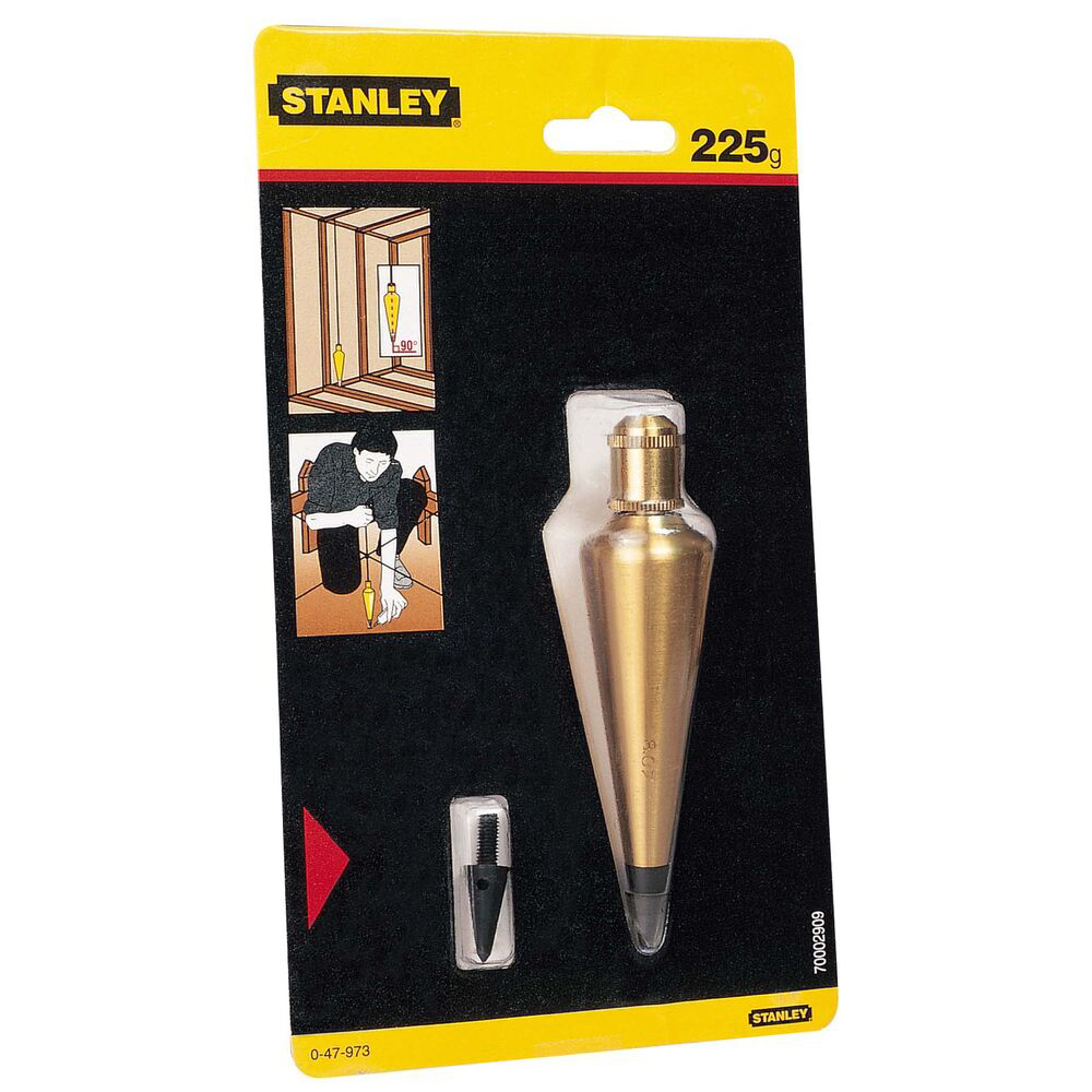 Stanley 0-47-973, Fir cu plumb pentru arhitecti, corp din alama + un varf nr 8 [1]