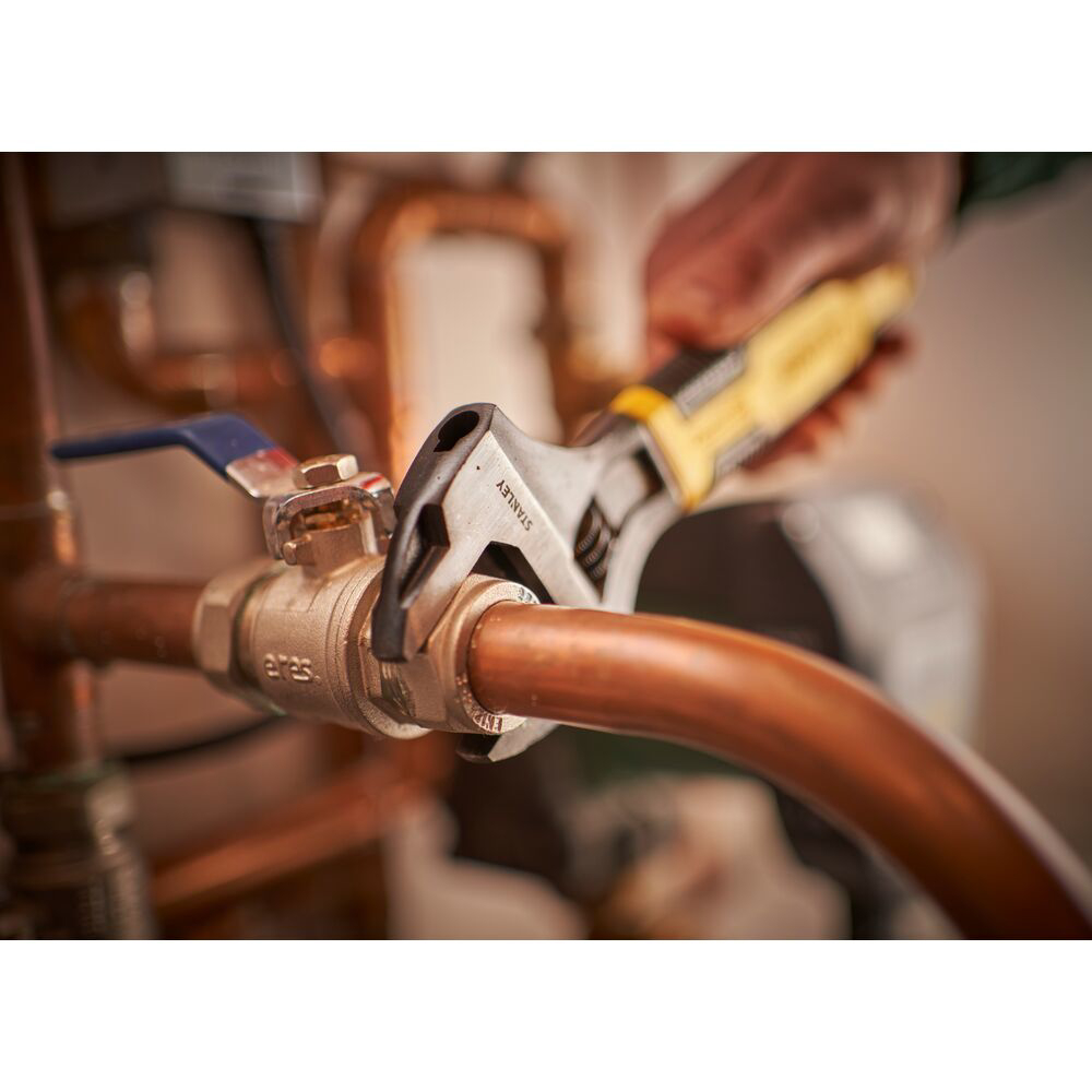 Stanley 0-90-949, MaxSteel, cheie reglabila, otel crom-vanadium, cap inclinat, lungime 250mm (10'), deschidere 33mm [16]