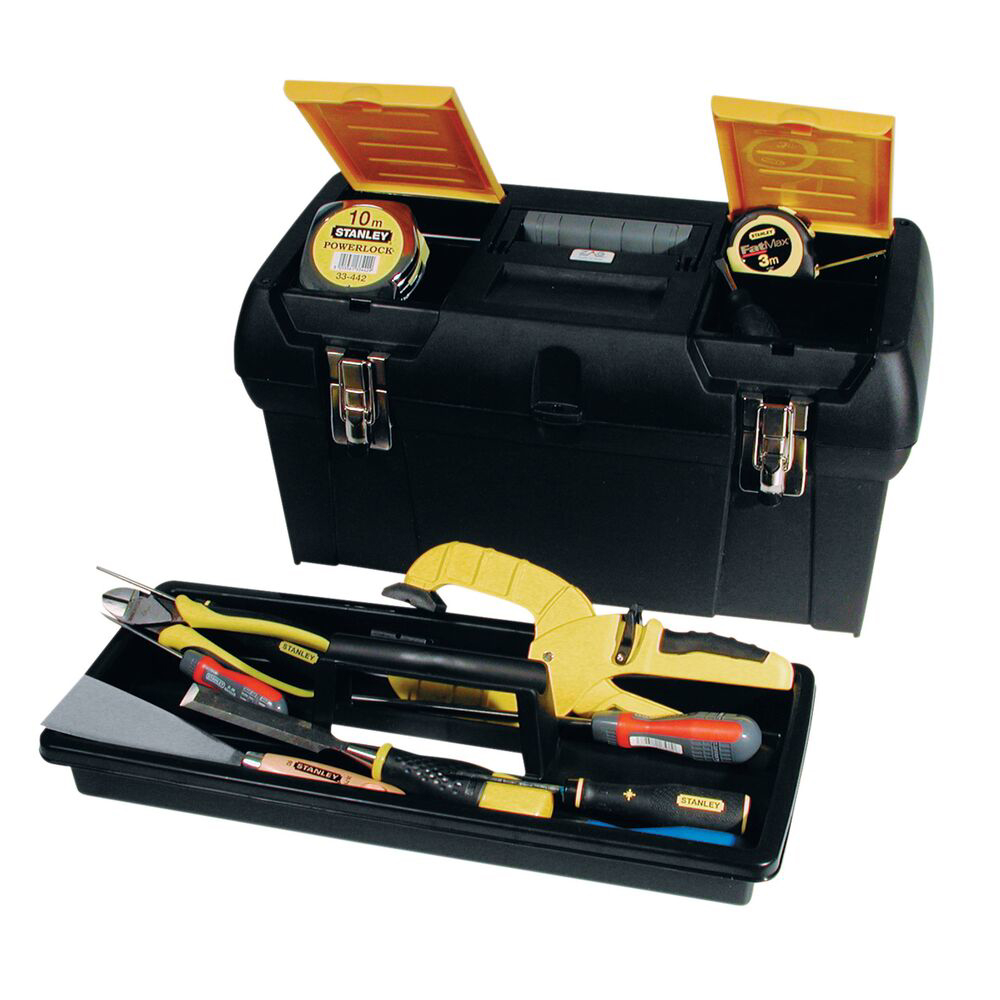 Stanley 1-92-066, cutie de depozitare 19' cu inchizatoare metalica, 2 organizatoare si tava [1]