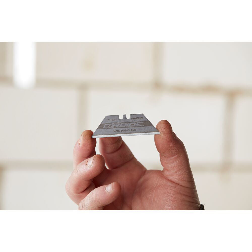 Stanley 2-11-800, Set de 10 lame trapezoidale Fatmax Carbide cu lungimea de 62mm si latimea de 19mm [3]