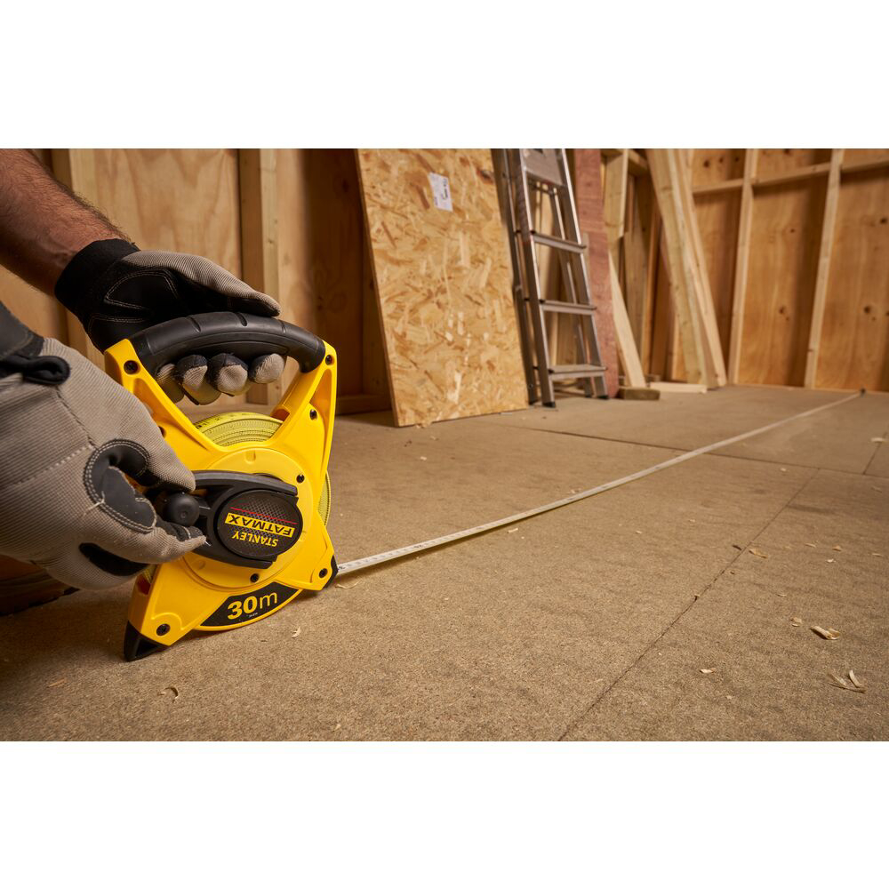 Stanley 2-34-814, ruleta deschisa fatmax cu banda din fibra de sticla 30m, mulinare rapida, tru-zero, 30m x 19mm, blister [7]