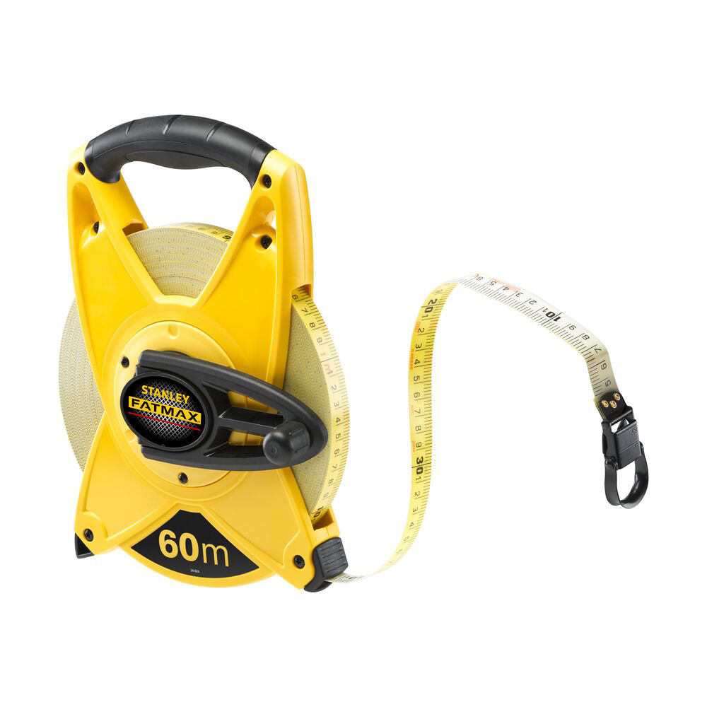 Stanley 2-34-824, ruleta deschisa fatmax cu banda din fibra de sticla 60m, mulinare rapida, tru-zero, 60m x 19mm, blister [1]