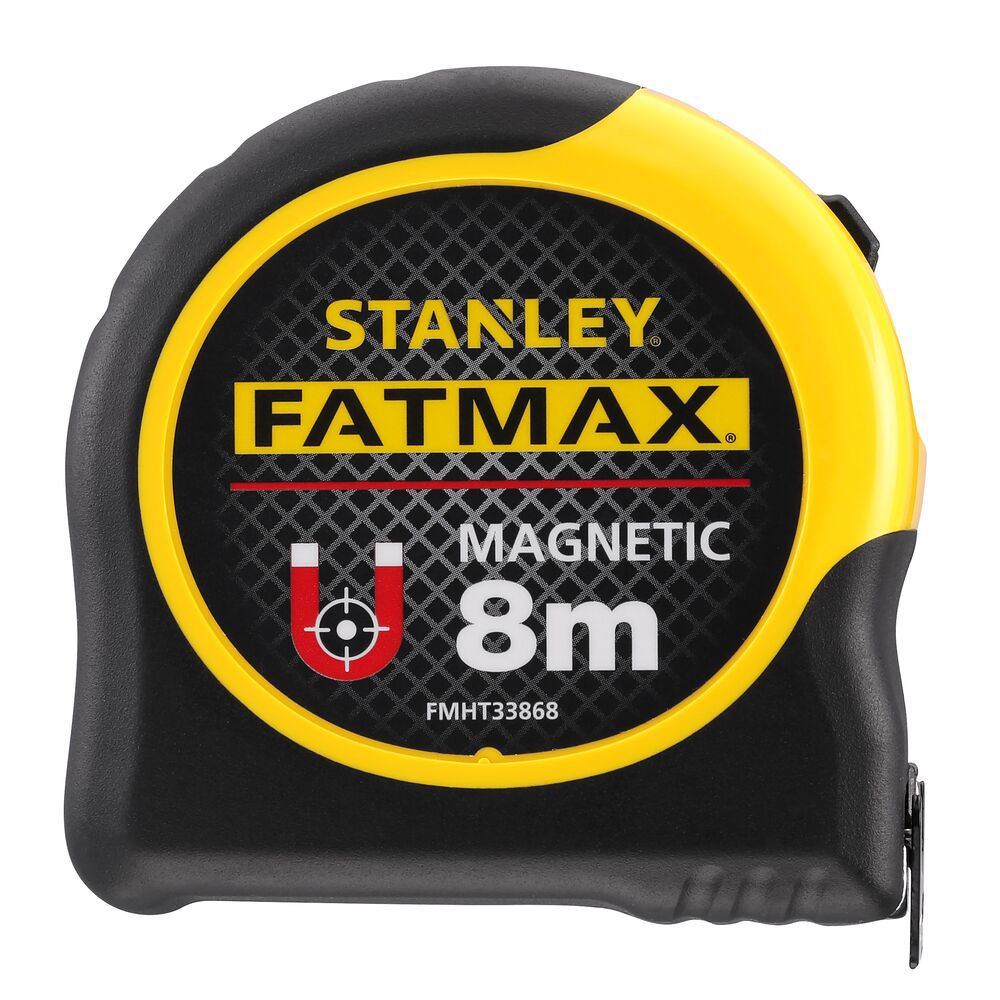 Stanley FMHT0-33868, ruleta magnetica fatmax 8m, Mylar®, BladeArmor, tru-zero, rupere la 3.2m, magnet detasabil, 8m x 32mm, blister [0]