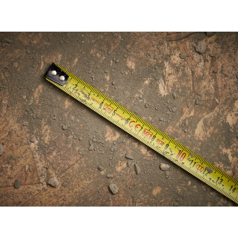 Stanley FMHT1-33856, ruleta tip breloc FatMax 2m, Tru-Zero, buton de blocare a lamei Slide LockTM, 2m x 13mm, blister [6]