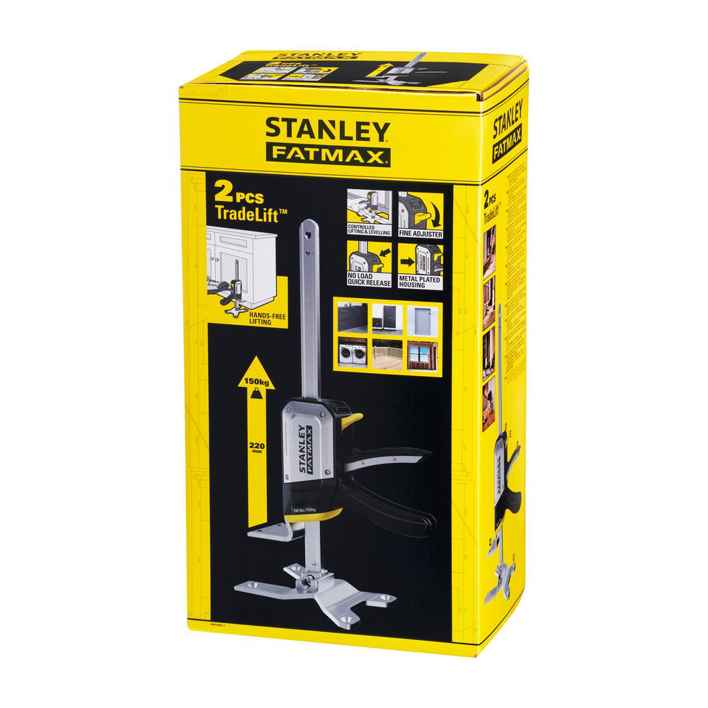 Stanley FMHT83552-1, Set doua menghine Fatmax TradeLift, capacitate 150kg, deschidere max. 220mm, sistem de blocare rapida [3]