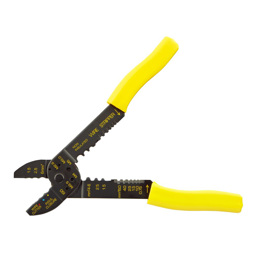 Stanley STHT0-75414, Cleste standard pentru sertizare, fise neizolate si preizolate 1.5-6mm, cutite sarma 0.75-6mm, lungime 220mm [1]