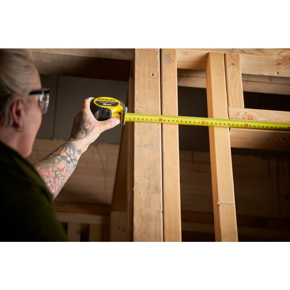 Stanley STHT37231-0, Ruleta 5m CONTROL-LOCK™, BladeArmor®, protectie din cauciuc, frana de deget, magnet detasabil, rupere la 3.5m, tru-zero, 5m x 25mm [12]