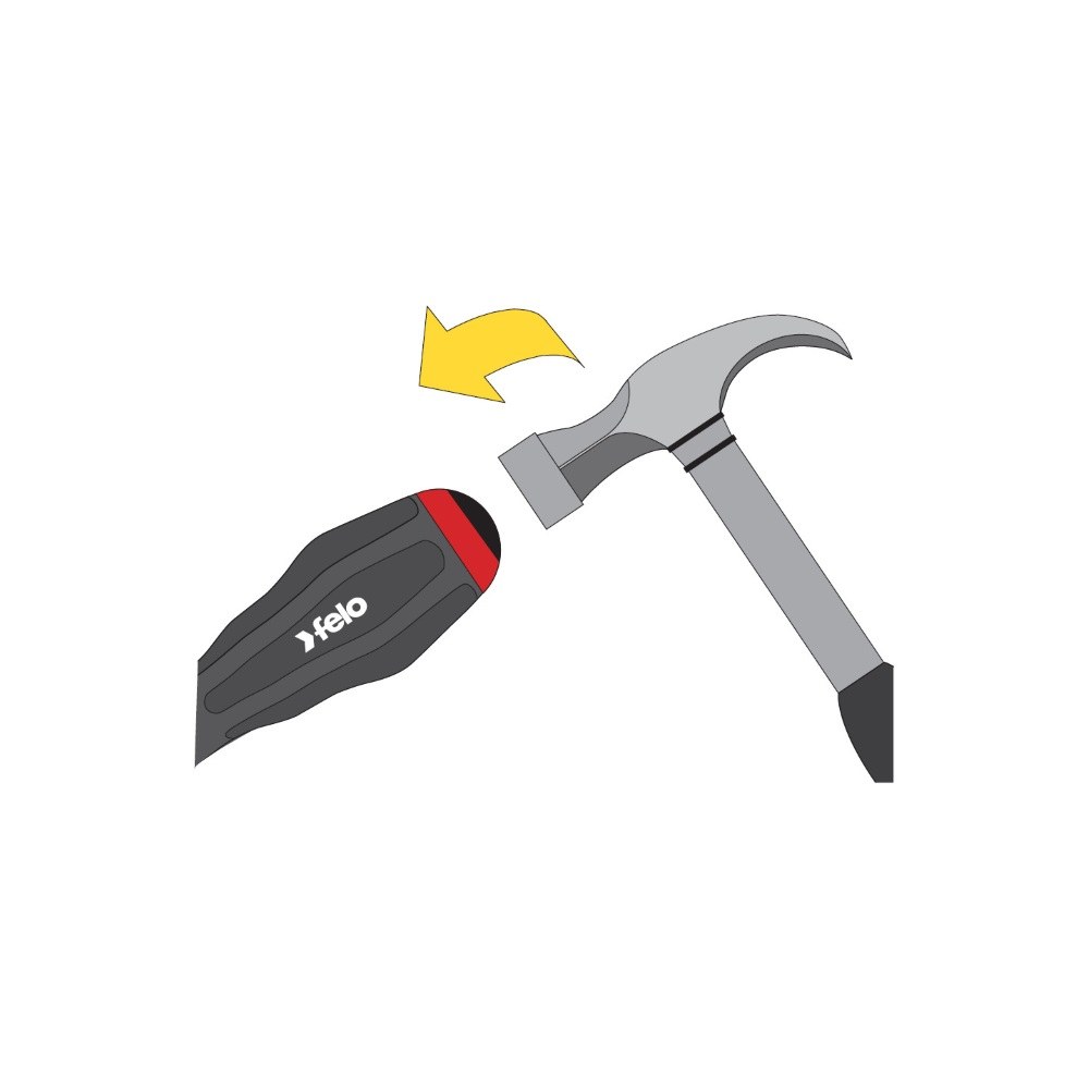 Surubelnita FELO mecanica, Seria FRICO, varf drept 4.5x0.8 [2]